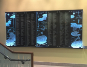 "Glass donor wall for Dominican Hospital"